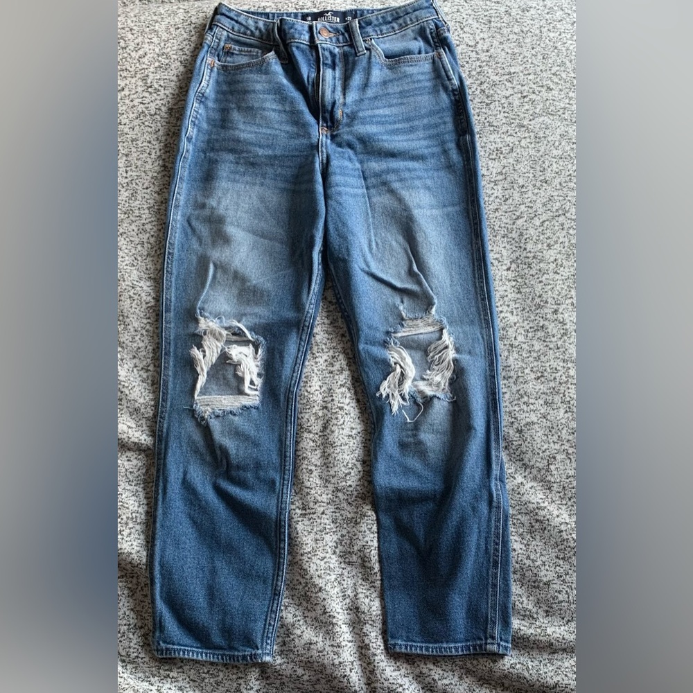 Ripped mom jeans